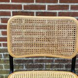 Set of 4 chairs Cesca B32 designed by Marcel Breuer design black frame