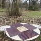 4 sets de table en osier bleu