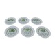 6 plates in auteuil porcelain signed Jacques Lobjoy