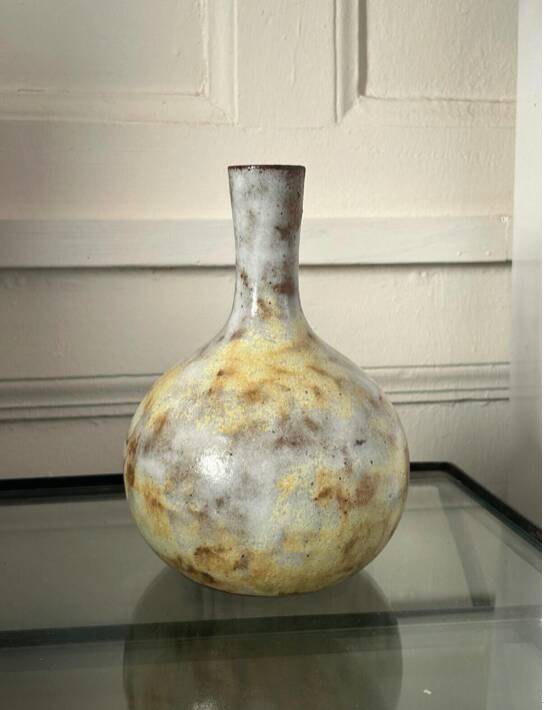 Alexandre Kostanda - Ball Vase - Stoneware - 18.5 cm - Vallauris