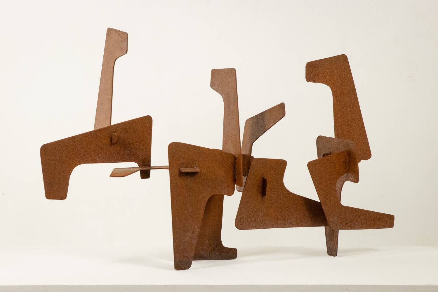 MPCEM. Abstract sculpture in corten steel. Unique piece, 2014.