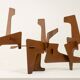 MPCEM. Abstract sculpture in corten steel. Unique piece, 2014.