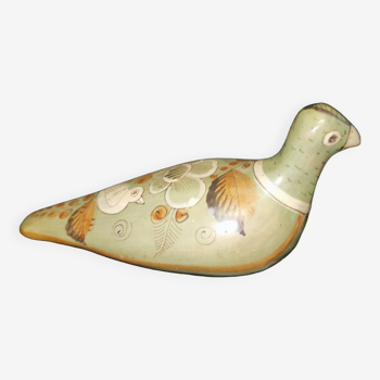 Vintage glazed ceramic bird