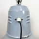 Industrial italien grey enamel lamp from Cariboni, 1970s
