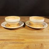 Duo of Japanese tea cups