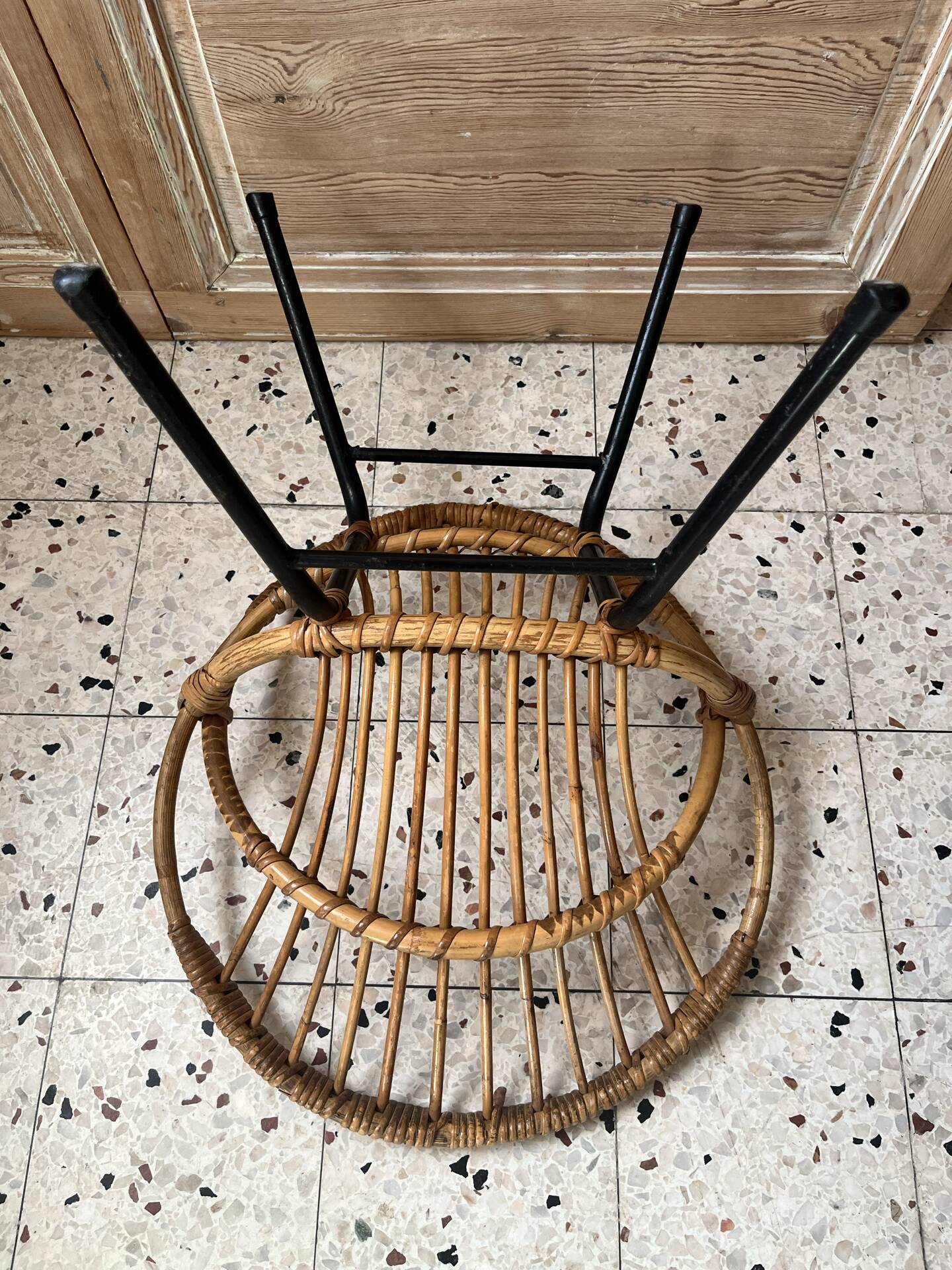 Child's rattan armchair