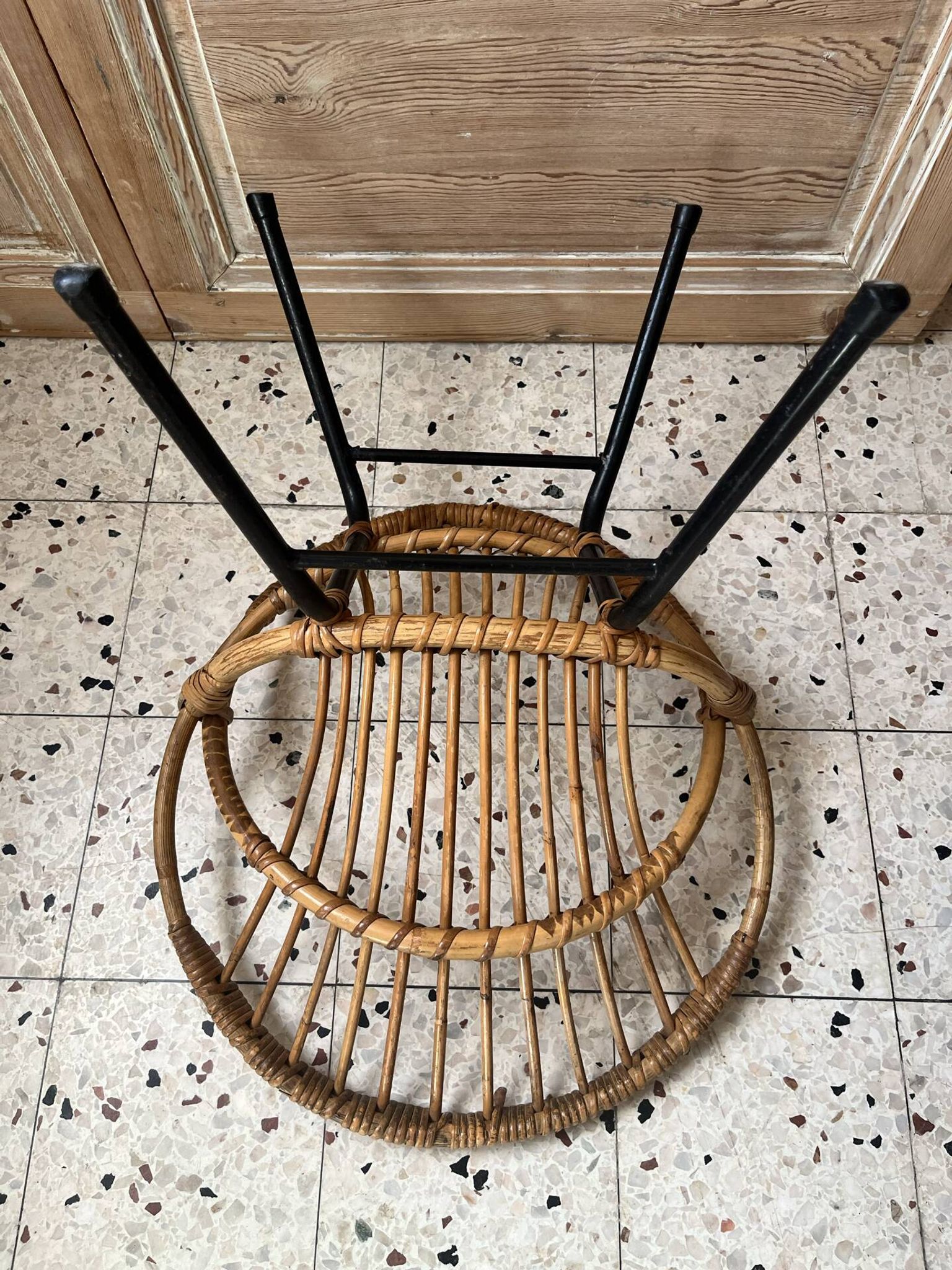 Fauteuil en rotin enfant