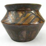 Vase en grès à glaçure marron, Charles Greber