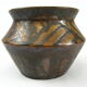 Sandstone vase with brown glaze, Charles Greber