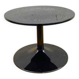 Table basse design – pied tulipe resine et plastique laqué noir