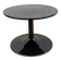 Designer coffee table – tulip base in resin and black lacquered plastic