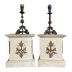 2 x French church consoles