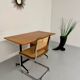 Vintage Italian design desk from the 1960s in wood and metal.