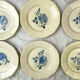 6 flat plates digoin sarreguemines model "cannes"