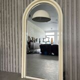 Vintage 1970s Illuminated Mirror with Built-In Socket
