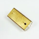 Mid Century Scandinavian Glass & Brass Wall Light by Carl Fagerlund, 1960s