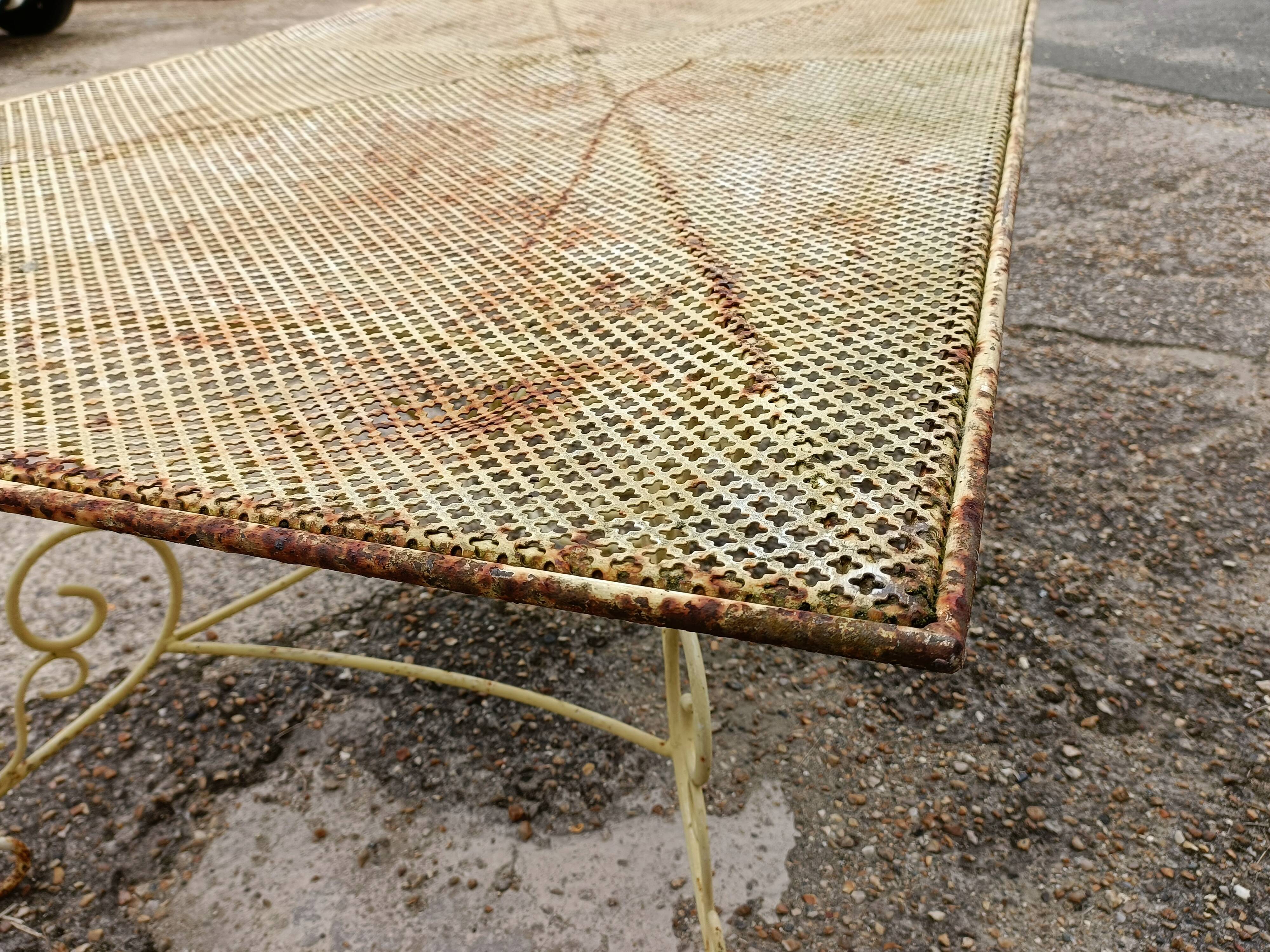 Wrought iron garden table full old garden furniture