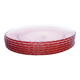 6 assiettes à dessert verre rose arcoroc