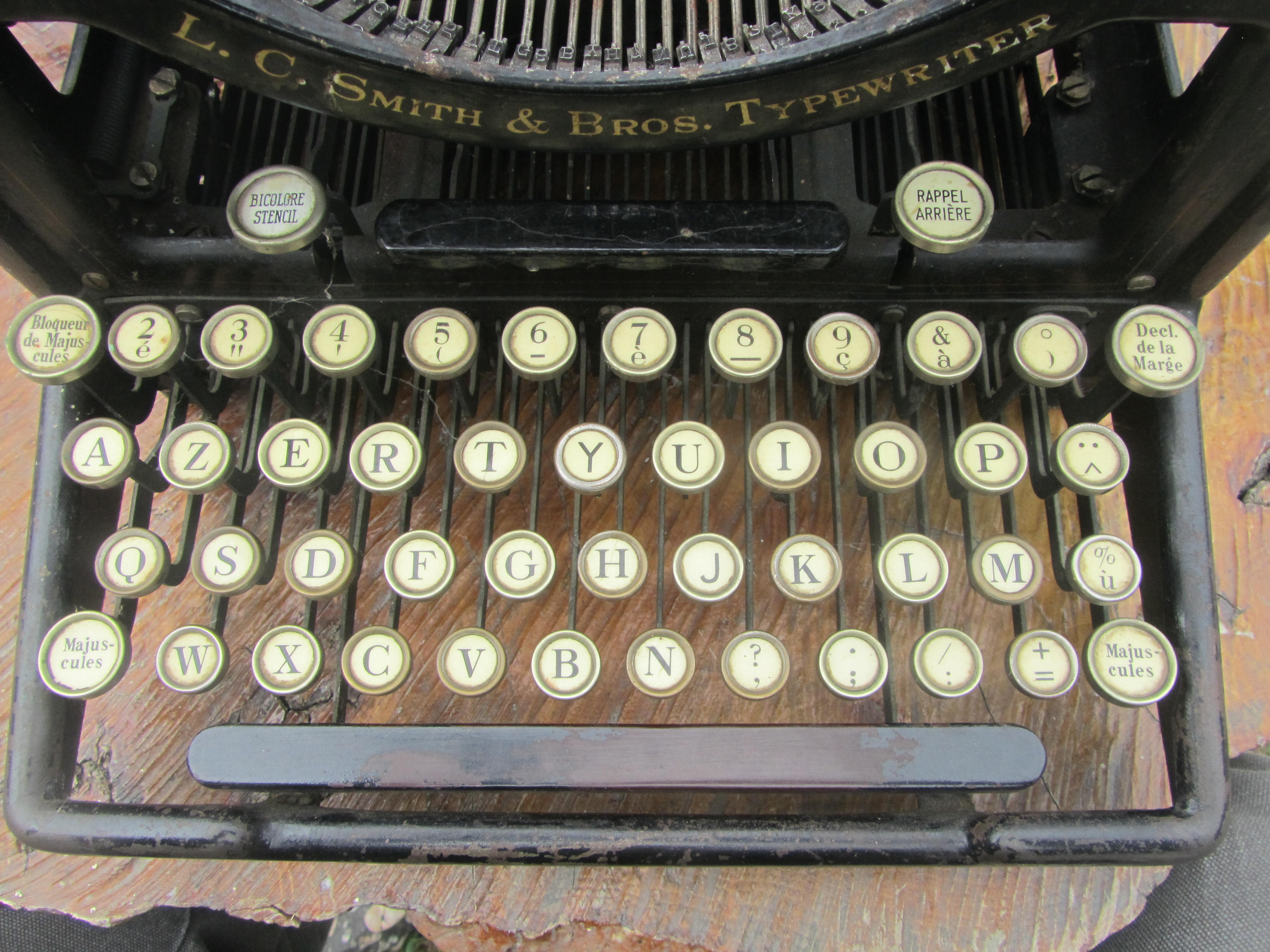 LC Smith typewriter 20 extra wide cart 18 inches