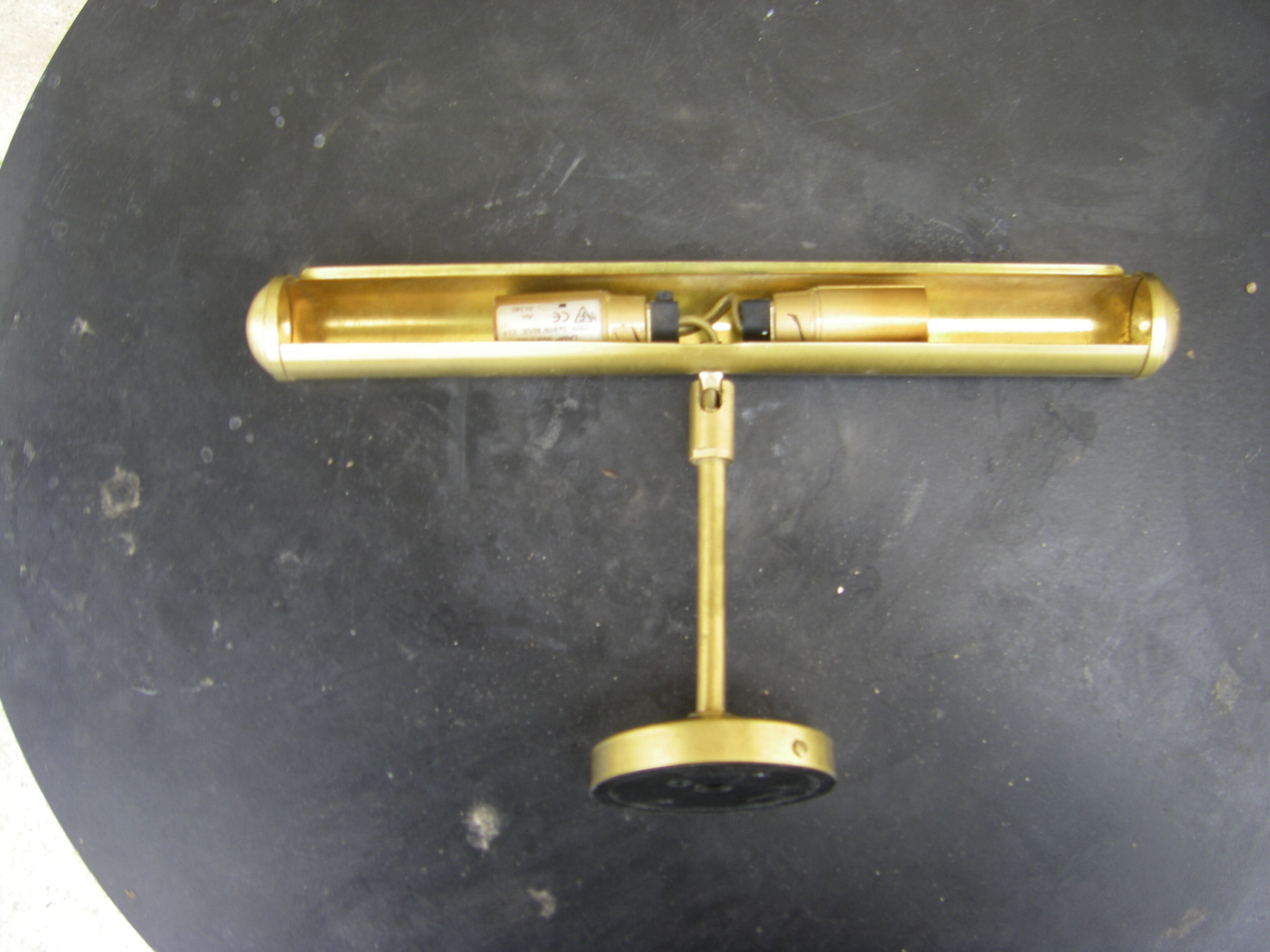 Vintage brass wall lamp