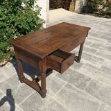 Farmhouse table in solid oak of the eighteenth