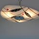 Mid-Century Czech Glass Pendant Lamps with Colorful Decor, 1970s, Set of 6