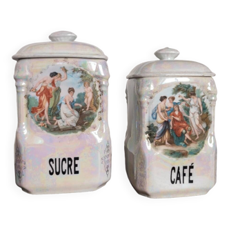 Vintage condiment jars