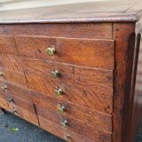 Meuble de metier chene debut XXe