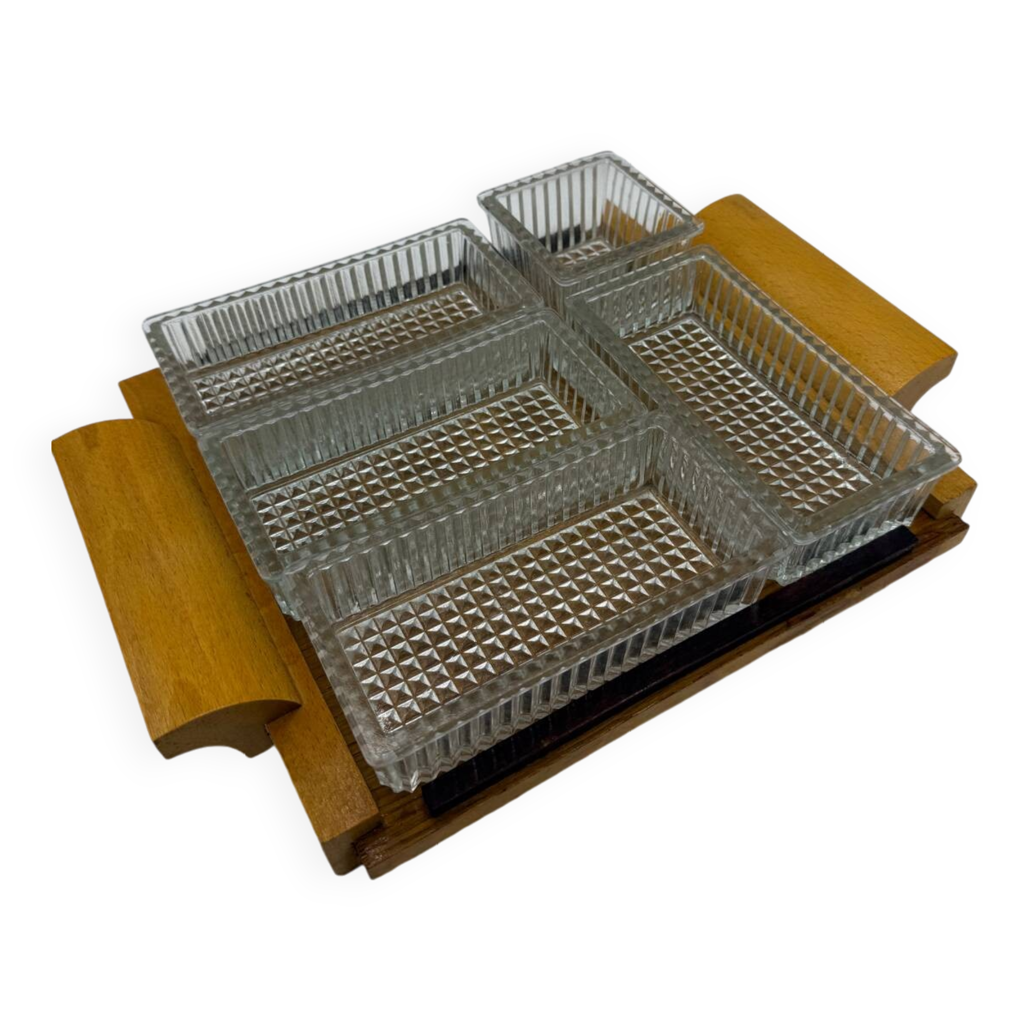 Appetizer tray with compartments