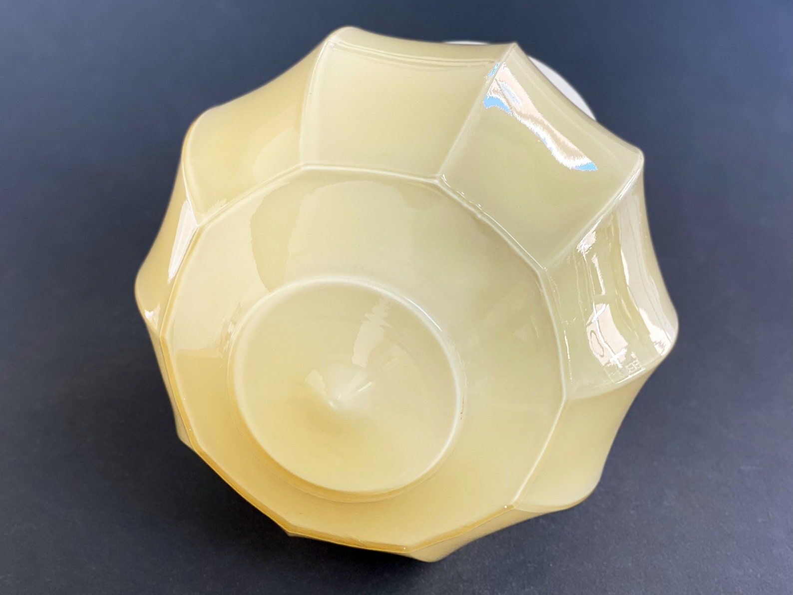 Art Deco Thabur ceiling lamp, vintage glass globe lighting