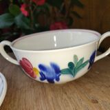 Large Maastricht porcelain cup and saucer