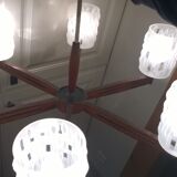 Scandinavian teak chandelier