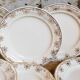 Eight Villeroy & Boch dessert plates with gold decor