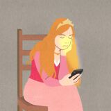 Signed art print - The Wait - 15x20 cm