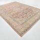 Pink Elegant Decorative Vintage Persian Rug For Living Room, 284x393 Cm
