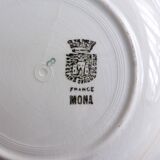 1 deep plate from Gien, Mona model