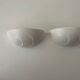 Pair of vintage plaster wall lamp, off-white, France 1970