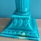 Niderviller emerald green column candle holder