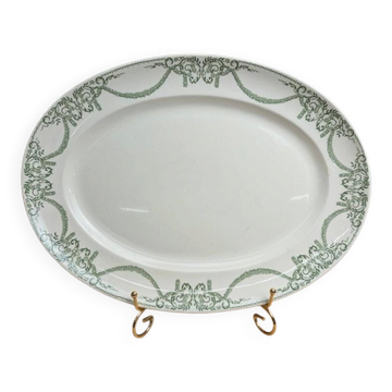 Large oval dish Terre de fer Creil et Montereau Labrador – Napoleon I service