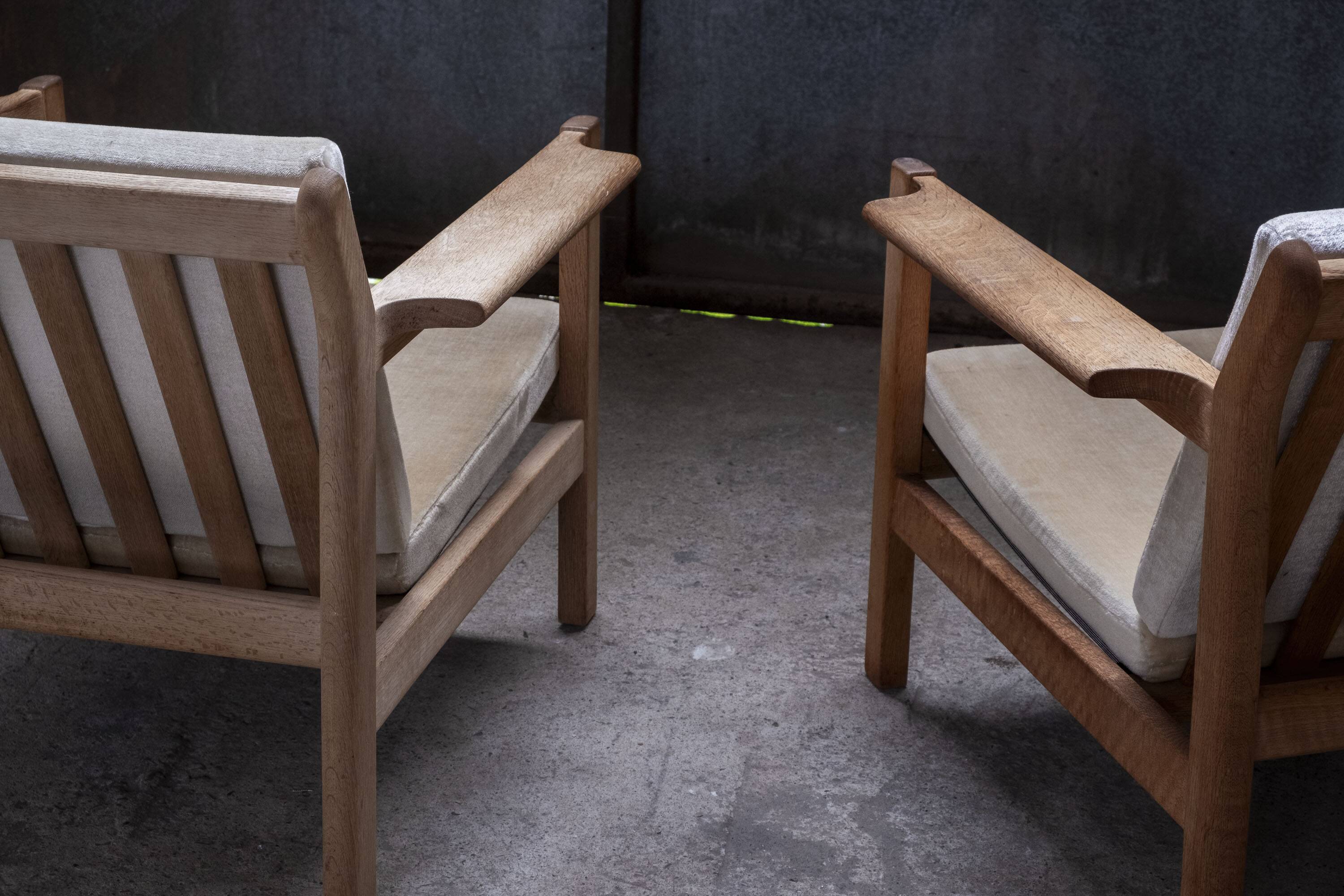 2x Børge Mogensen lounge chair Model 227 by Fredericia, 1960s