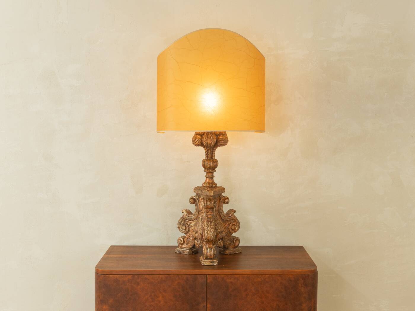 Lampe de table baroque, fabriquée à la main