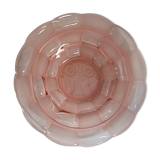 Pink glass dish 3 sunflowers