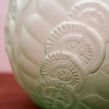 Pair of Art Deco glass ball vases