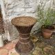 Tabouret diabolo en cannage vintage