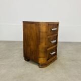 Art Deco bedside table, wood, end table