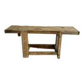 Solid wood console workbench