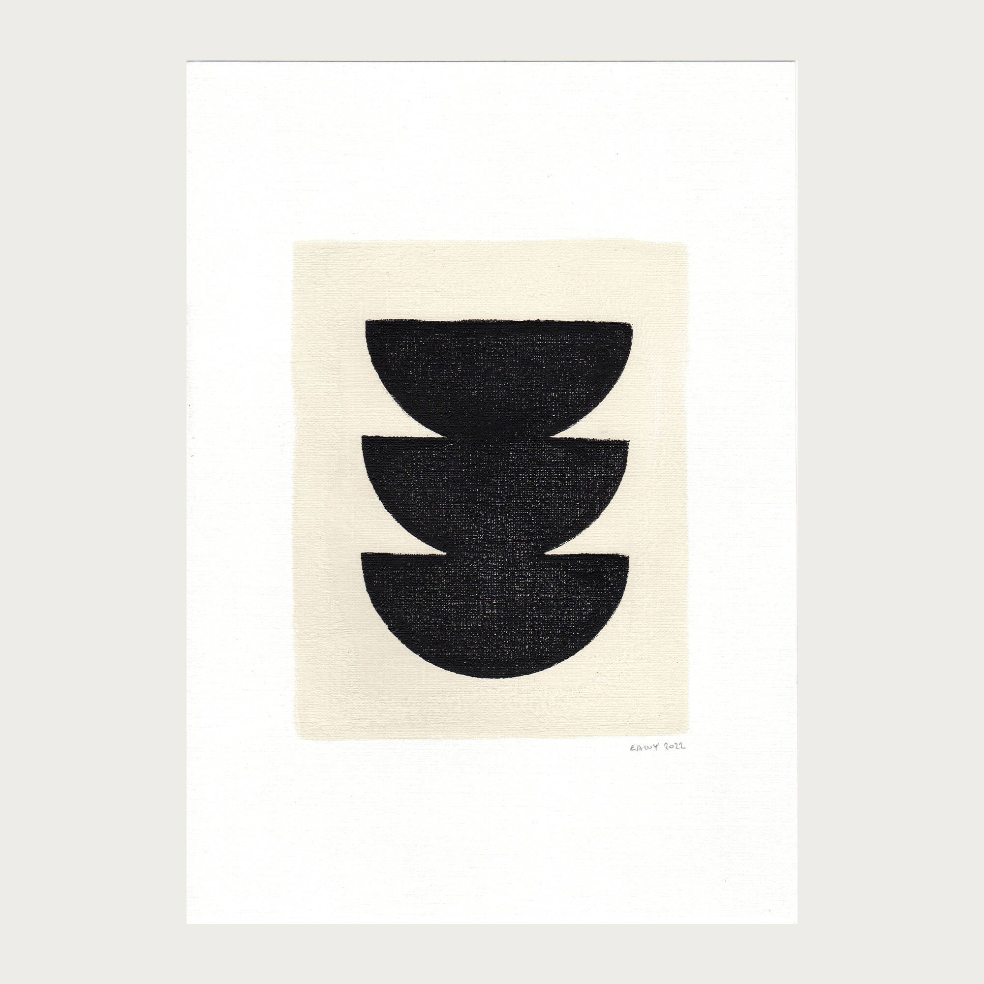 Set of 8 original works on paper - signed Eawy