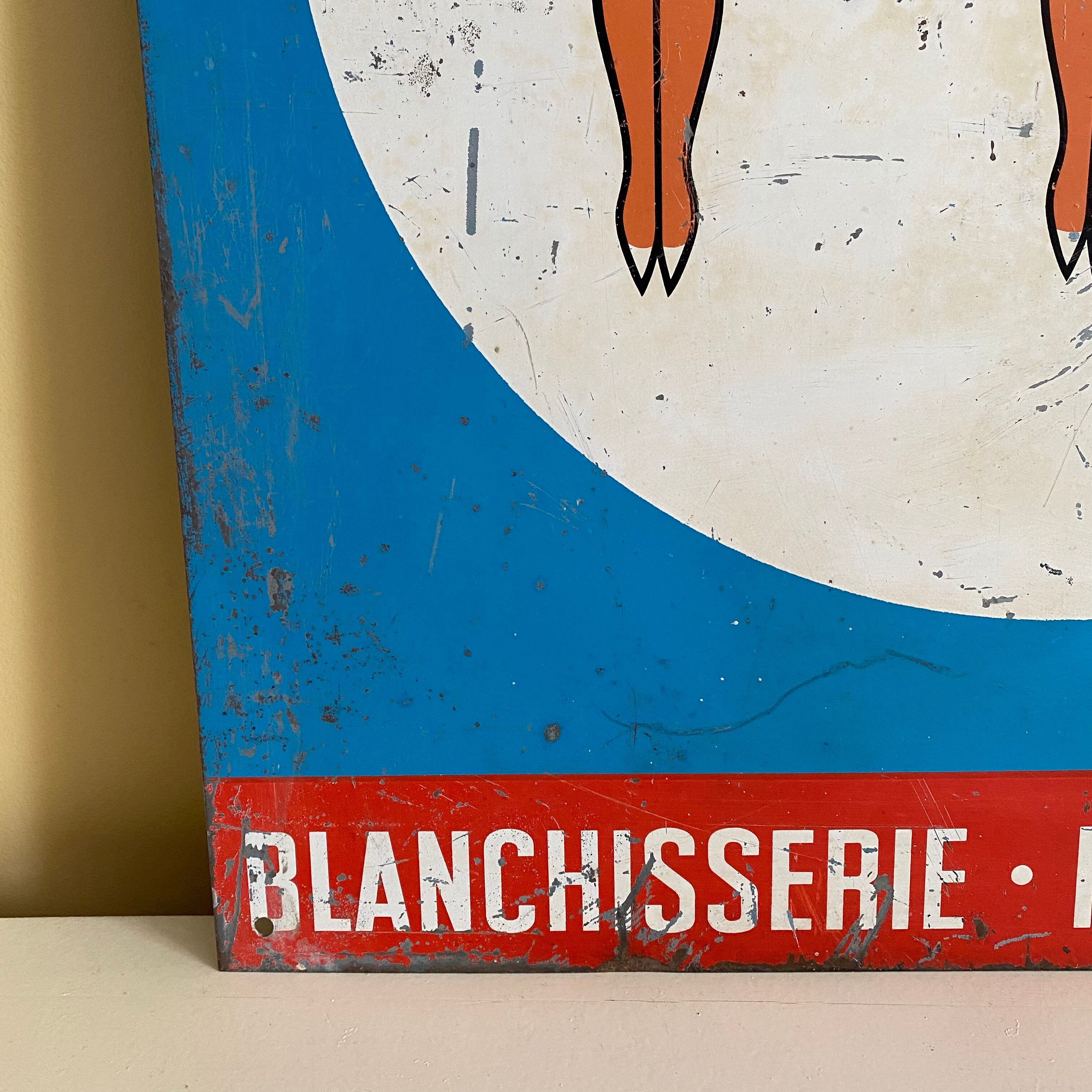 Vintage advertising plate perla service