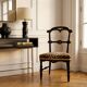 Napoleon III chair reinterpreted – Leopard seat & patinated black wood