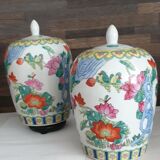 Old ginger pot chinese potiche in ceramic h.25cm